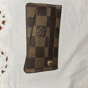 Checkered Brown Wallet